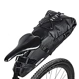 CamGo Bike Saddle Bag 10L – Waterproof Cycling Tail Bag Strap-on Bike Under Seat Bag for Mountain Road MTB Bike
