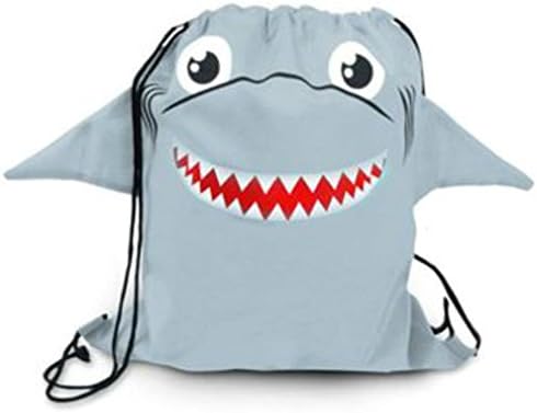 Children's Animal Sport Pack Sportspack Backpack Tote Bag w/ 3-Dimensional Features (Shark)