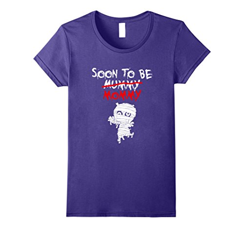 Womens soon to be mommy mummy t-shirt, cute halloween shirts whit…