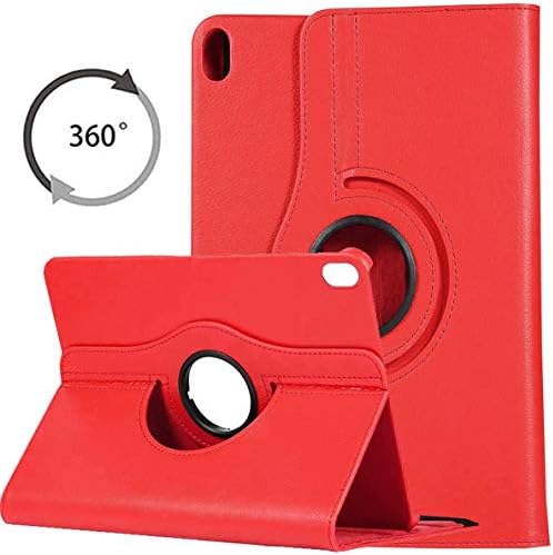 Hfly Flip Tablet Case for 2018 iPad Pro 11 (11.0"), New iPad Pro 11 Protective Case - 360 Degree Rotating Stand Shockproof Shell Cover [Red]