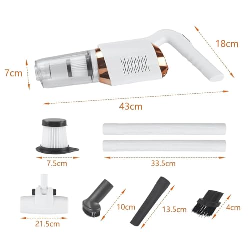 ASPIRADOR DE PÓ VERTICAL 2 EM 1 SEM FIO – Potente 120W, Recarregável USB, Leve e Portátil – Ideal para Casa, Carro, Sofá e Cantos Difíceis – Limpeza Rápida e Eficiente