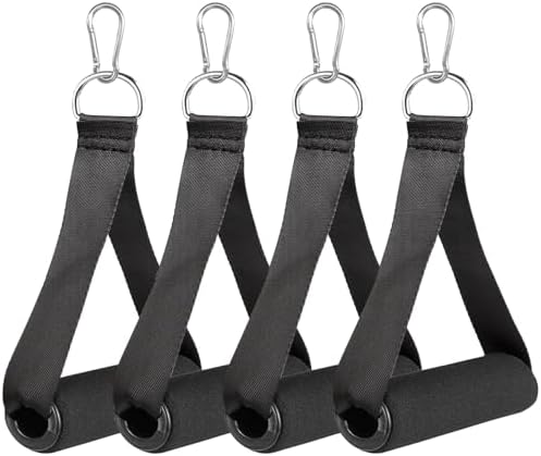AXIYIBZI 4 Pcs Gym Handles for Cables,Heavy Duty Cable Machine Handles ...