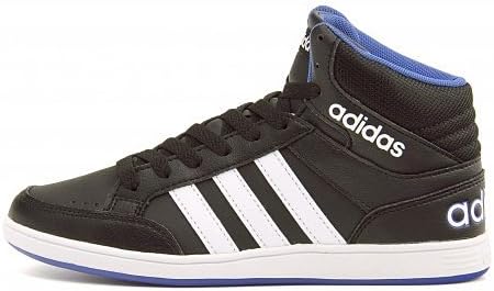Amazon アディダス Adidas 男の子 キッズ 子供靴 通学靴 運動靴 ハイカット スニーカー ネオフープス ミッド Neohoops Mid K F コアブラック ランニングホワイト ブルー 24 0cm Adidas アディダス 運動靴 スニーカー