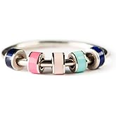 STORYJEWELLERY Daughter Ring, Fidget Ring, Daughter Gifts, Anxiety Rings for Women, Birthday Valentines Day Gifts for Adult Daughters, Spinner Ring, Spinning Stress Rings, Fidget Jewelry, Size 6