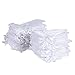 Fengirl Drawstring Organza Jewelry Pouches Wedding Party Christmas Favor Gift Candy Bag (4x6inch, White)