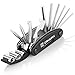 Z ZANMAX 16 in 1 Multi-Function Bicycle Repair Tool Kit, Bike Cycling Mechanic Fix Hand Tools Tire Patch Folding Multitool with 3 pcs Tire Pry Bars Rods, Case Bag