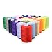 KING DO WAY 24 Assorted Colors Polyester Sewing Thread Spool 1000 Yards Each