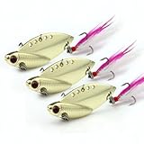 VERY100 3pcs Flying fish VIB Blade Lure Crank bait Fishing Bait Freshwater