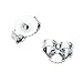14K White Gold Plated Sterling Silver Brilliant Princess Square Synthetic Saphire Stud Earrings - Premium Cubic Zirconia in White Gold Total weight 2.00 Carat