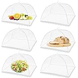 FOOEN (6 Pack) Pop-Up Outside Picnic Mesh Food