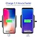 AmyZone Fast Wireless Charger 10W Qi Case&Sleep-Friendly Slim Aluminum Mirror Wireless Charging Pad Compatible Samsung S10/S9 Note 10/9 iPhone 11 Pro/11 Pro Max/Xs Max/XR/XS/X/8 Plus for Gift(Black)