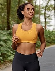 SYROKAN Sports Bras for Women High Support Mesh