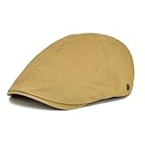 VOBOOM Ivy Caps Herringbone Cotton Flat caps Light Weight Newsboy Caps Cabbie Hat