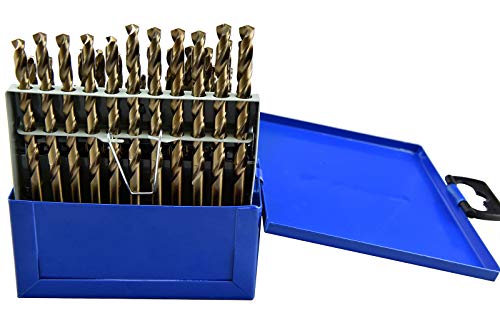 MaxTool 60 Piece Jobber Length Drill Bit Set; High Speed Steel HSS M2; Number Wire Gauge 1 to 60; Golden Surface; Fully Ground; JBS02G10R60 - Thumbnail 6