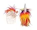 Pet Krewe Unicorn Costume for Dogs & Cats | Unicorn Hat with Metallic Silver Horn & Colorful Mane | Small Pet Costume