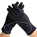 knolee Women's Lace Touch Screen Lined Thick Warmer Winter Gloves,Black