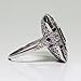 WensLTD_ Clearance! 1PC Boho Jewelry Silver Natural Gemstone Marquise Moonstone Personalized Ring (#9, Silver)