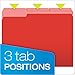Pendaflex Two-Tone Color File Folders, Letter Size, Red, 1/3 Cut, 100 per box (152 1/3 RED)