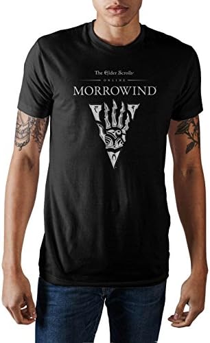 Bioworld The Elder Scrolls III Morrowind Emblem Men’s Black Graphic Print T-Shirt XX-Large
