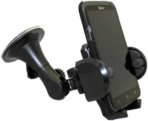 Xenda Car Mount Universal Cell Phone Holder Winshield Suction Cup Dock for iPhone 5, 5S, 4S, 4, 3GS, 3G - iPod Touch - Blackberry Z10 - Samsung Galaxy S4 S 4 - Samsung Galaxy S3 S 3 III - Samsung Galaxy Note, Note 2 II - HTC One, One VX