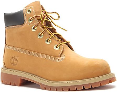 Timberland Kids 6" Premium Boot Wheat NB/Yellow TB012909713, 7 M(D)
