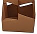 SCT 4-Corner Pop-Up Food and Drink Trays, 4-Cup Up to 24 oz, 6.5 x 6.25 x 9, Brown, Paper, 250/Carton