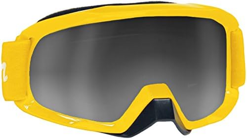 Typhoon Motocross Offroad ATV Dirt Bike MX Goggles , Yellow w/ Silver &amp; Clear Lens