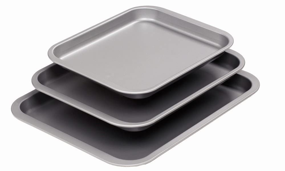 Baker & Salt® 41cm Oven Tray Baking Roasting Tin - Non-Stick & Dishwasher Safe