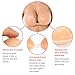 SHINYMOD Women's Adhesive Strapless Sticky Invisible Push up Silicone Bra for Backless Dress with Nipple Covers, Beige, C