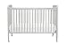 DaVinci Jenny Lind 3-in-1 Convertible Crib in Fog Grey, Removable Wheels, Greenguard Gold Certified