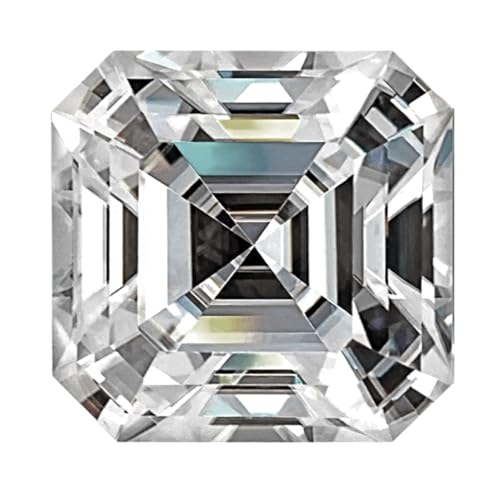 Star Fire Moissanite Loose Stone Asscher Cut Moissanite Loose Gemstones D/VVS1 Clarity for Pendant, Ring, Stud Earring - Jewelry Making 0.06ct-3ct With Certificate Of Authenticity