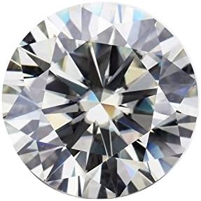 SuperShineGems 1.0cTS. D-E-F WHITE COLOR (DEW) 6.5MM ROUND CUT MOISSANITE LOOSE VVS1 GRADE MOISSANITE