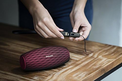 Philips Everplay BT6900P Enceinte Bluetooth Waterproof, Antichoc, avec Dragonne USB, 10h Autonomie, Rose - Bestbluetooth.fr Philips Everplay BT6900P Enceinte Bluetooth Waterproof, Antichoc, avec Dragonne USB, 10h Autonomie, Rose