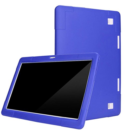 Voberry Universal Silicone Cover Case For 10 10.1 Inch Android Tablet PC (Blue)