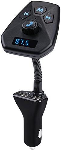 Wireless In-Car Bluetooth FM Transmitter - AatalTV New Upgrade Car Charger Transmitter Adapter Radio Adapter Car Kit Supports TF/SD Card with Dual USB Charging Ports for Home/Car Stereo Audio System