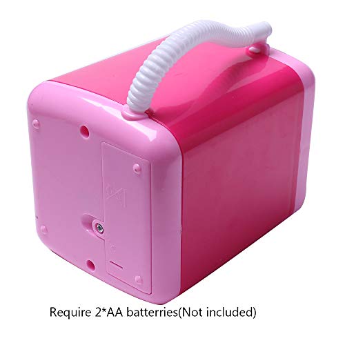 WesGen Makeup Brush Cleaner Device,Miniature Automatic Cleaning Washing Machine Mini Toy (Pink)
