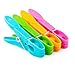 Household Air Drying Clothing Pin Set Colored Spring Clothespins for Laundry Strong Plastic Hanger Clips Pegs 24 Pack