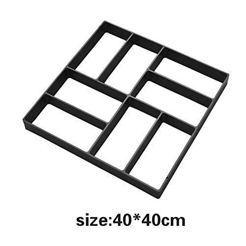 Pavement Mold Garden Walk Pavement Concrete Mould DIY Manually Paving Cement Brick Stone Road Concrete Molds Pathmate Moulds 4 Type 1pc