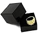 Jewel Town Mens 14K Gold Plated Hip Hop Iced Gold Nugget Cut Cz Pimp Ring Sizes 7 8 9 10 11 12 MR10