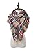 LILBETTER Large Tartan Fashion Women Scarf Lovely Best Gift Scarf Wrap Shawl (H Light Tan)