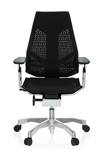 HJH-Office-652601-Sedia-Executive-Genidia-Tessuto-di-Rete-Nero-Sedia-da-Ufficio-Alta-Gama-ergonomico