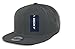 DECKY Retro Fitted Cap, Charcoal, 7 5/8