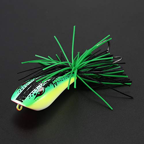 REFURBISHHOUSE 1 Stück Zikade Frosch Angelk?der Snakehead K?der 9 cm 9,2 G Top-Wasser Harter Schill K?der Frosch K?der… – Bild 6