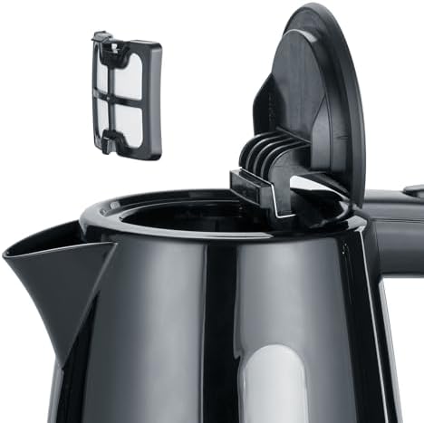 WK 3410 Hervidor de Agua, 2.200 W, 1.0 L aprox., Base 360° con Sistema Inalámbrico, Negro