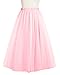 Bridesmay Women Tea Length Tulle Skirt Evening Gown Prom Formal Skirt