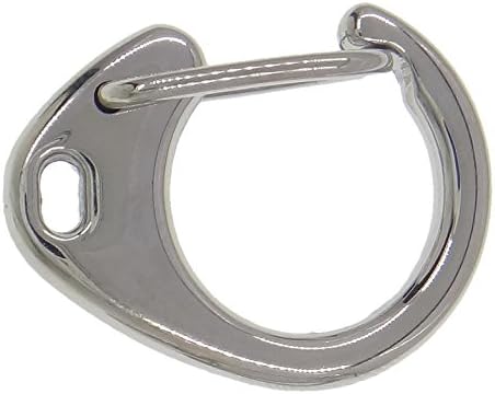 5 Pack Steel Letter C Key Clasp, 2.4cm x 1.8cm, 304 Stainless Steel Letter C Key Clasp Keychain Key Ring Hook Clip Link Connector , BRAND NEW