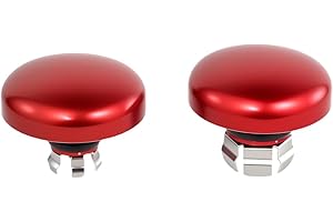RUDYNESS Motorcycle Front Axle Nut Caps Compatible for Harley Touring 2024-2025 Street Road Glide FL FLTRXSE FLTRXSTSE (Red)