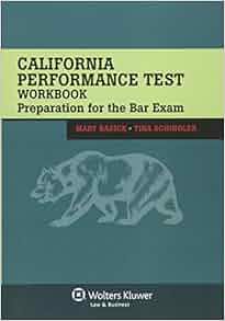 California Performance Test Workbook Preparation For The