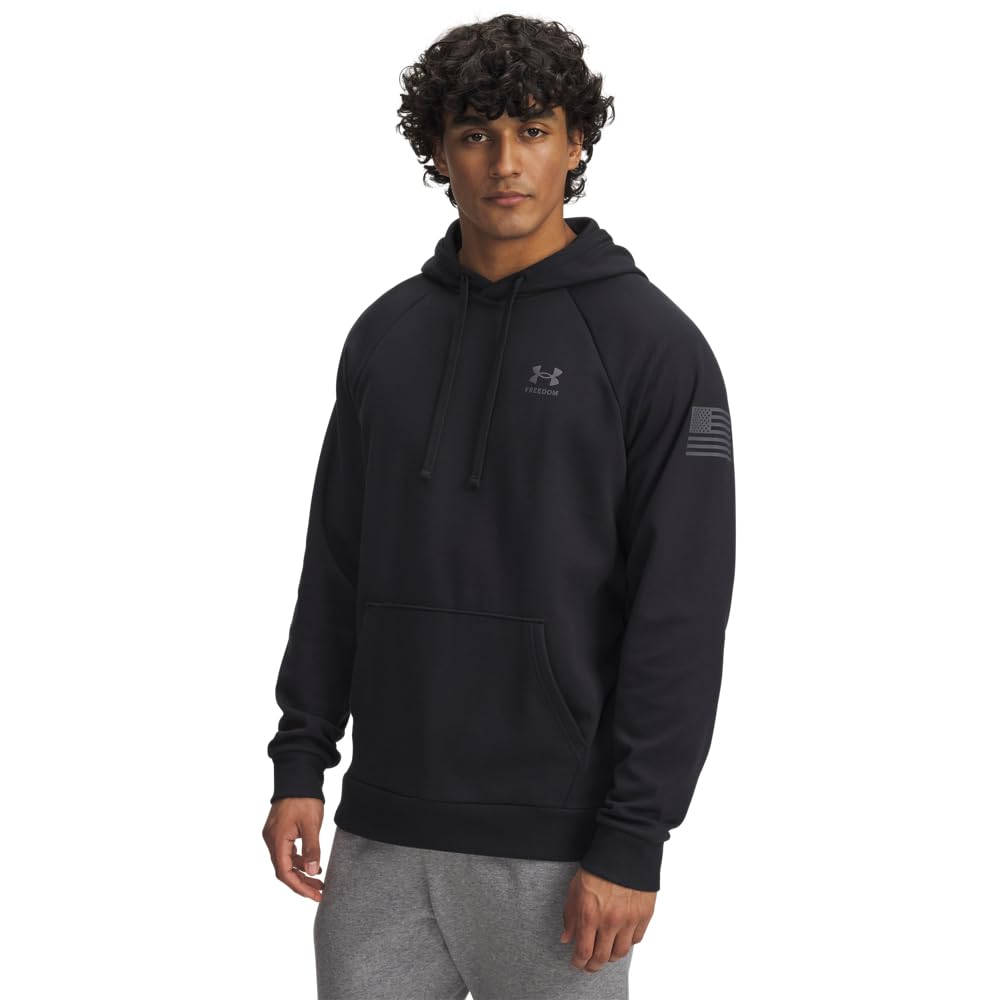 Under Armour Men's Freedom Flag Hoodie, (001) Black / / Castlerock, XX-Large Image