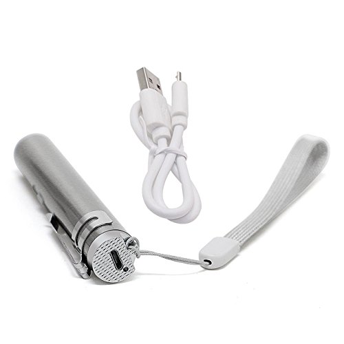 Rechargeable Cat LED Light Chaser 3 IN 1 Multi-Function LED Red Dot, Flashlight and UV light Interactive Chaser Toy Training Tool with FREE LED Pet Security Pendant and USB Cable, KID FRIENDLY